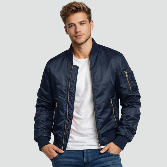 Bren Men's Jacket | Quilted Bomber, Zippered Pockets, Winter Ready 1