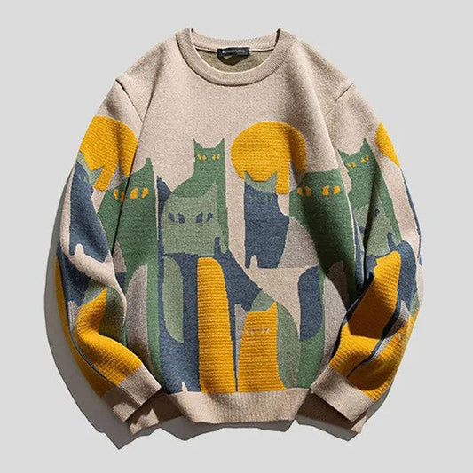 Cato Unisex Cat Sweatshirt | Soft Knit Fabric, Cozy Design 1