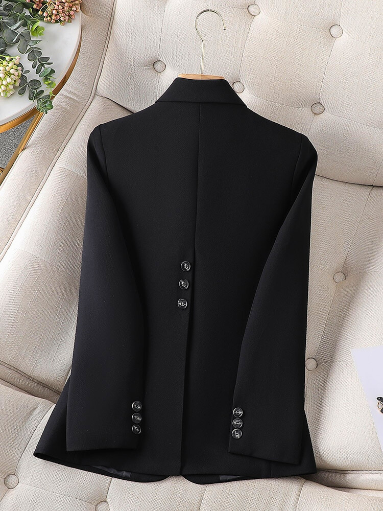 Celia Women's Black Blazer | Tailored Fit, Timeless Design 7