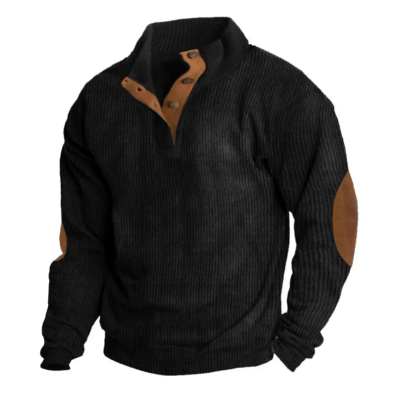 Elias Men's Sweater | Sustainable Polyester, Vintage Style
