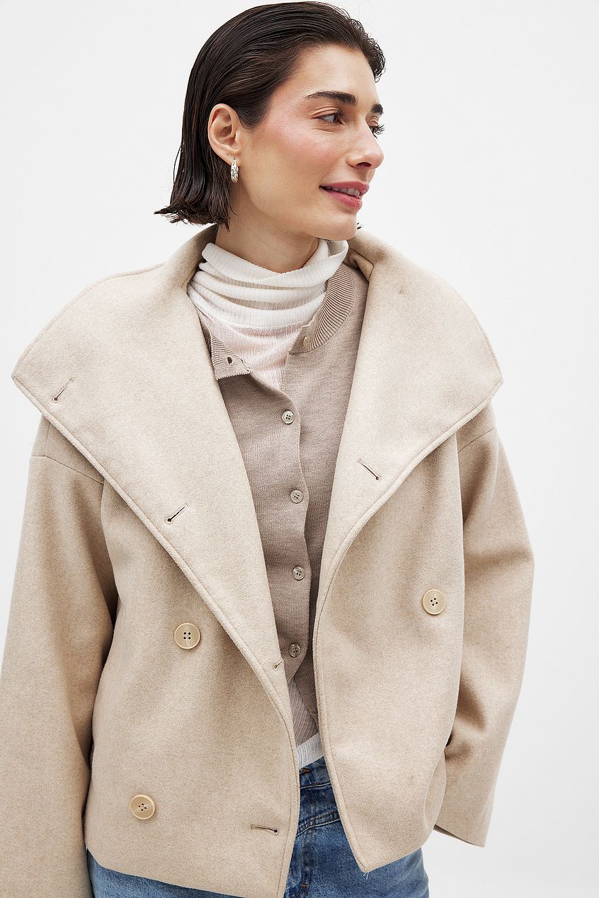 Eline Ladies Winter Coat | Soft Wool Blend, Oversized Style