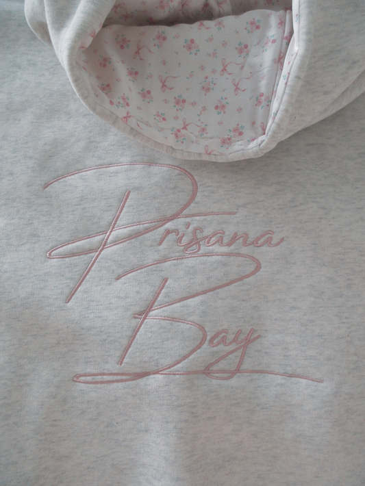 Elysia Women's Hoodie | Soft Cotton Blend, Relaxed Fit with Bow Detail 1