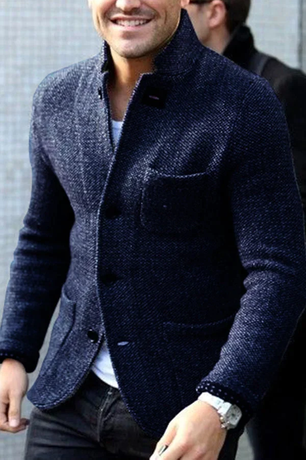 Harmon Retro Jacket for Men | Comfortable Knit Fabric 3