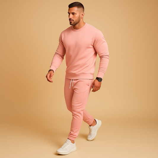 Hugo Men's Tracksuit | Slim Fit Cotton Blend, Modern Sweater and Jogging Pants