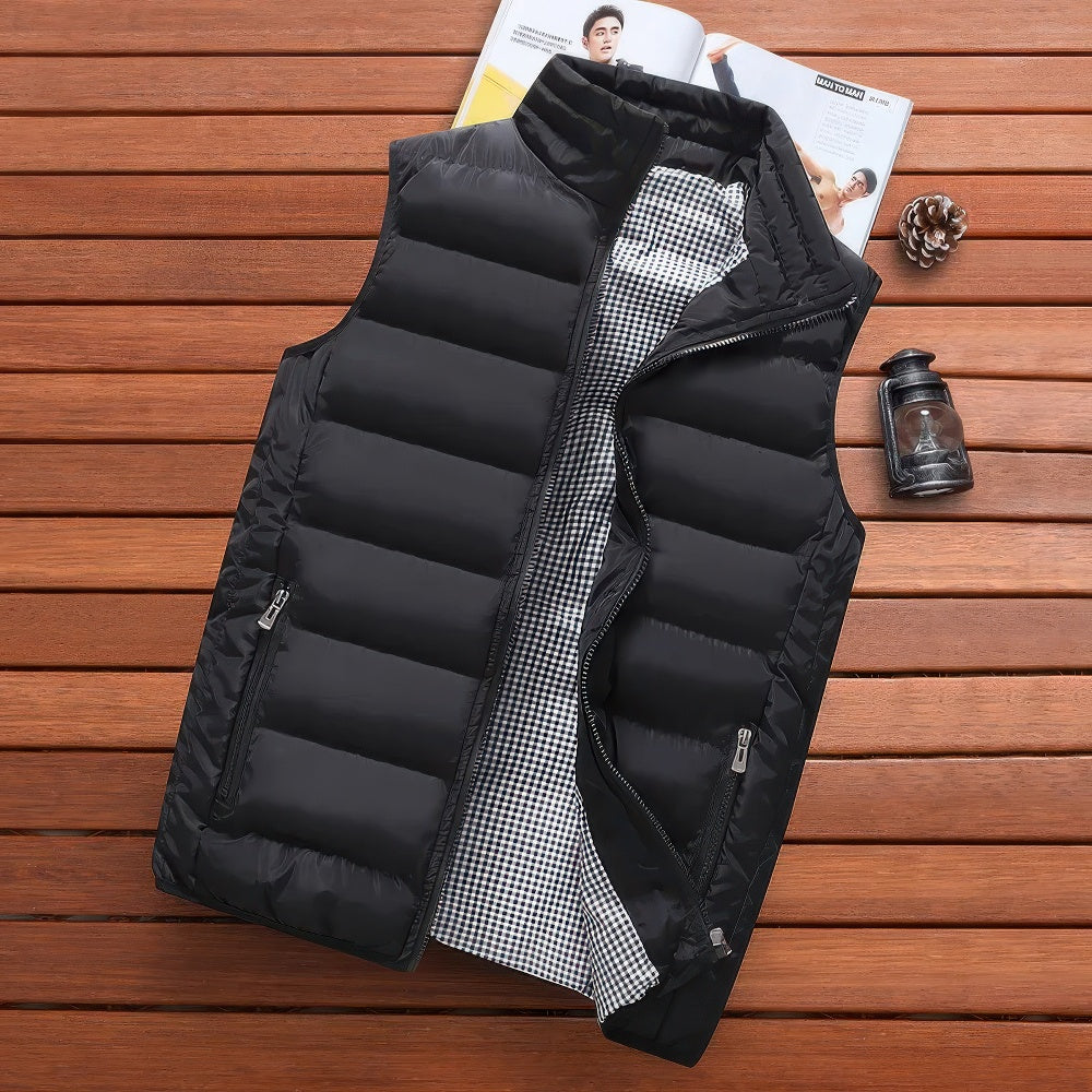 Hugo Men's Casual Vest | Windproof, Versatile 2