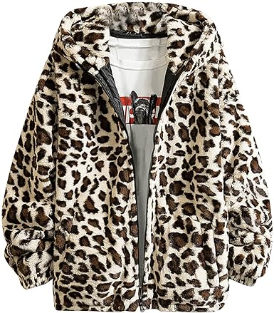 Hugo Men's Hooded Jacket | Stylish Leopard Print 6