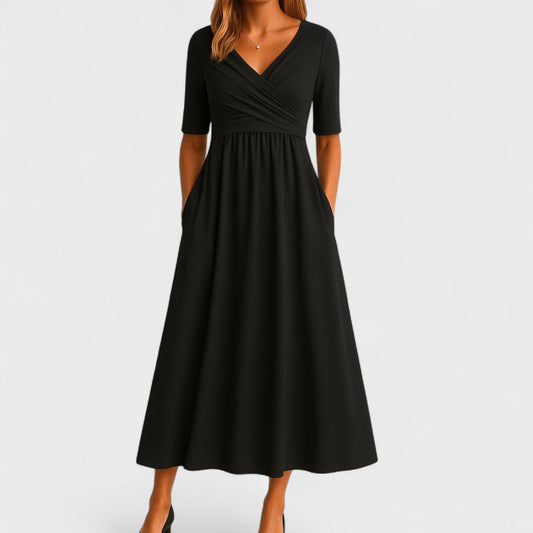 Ivy Women's Midi Dress | Flattering Fit, Elegant Design, Side Pockets 1