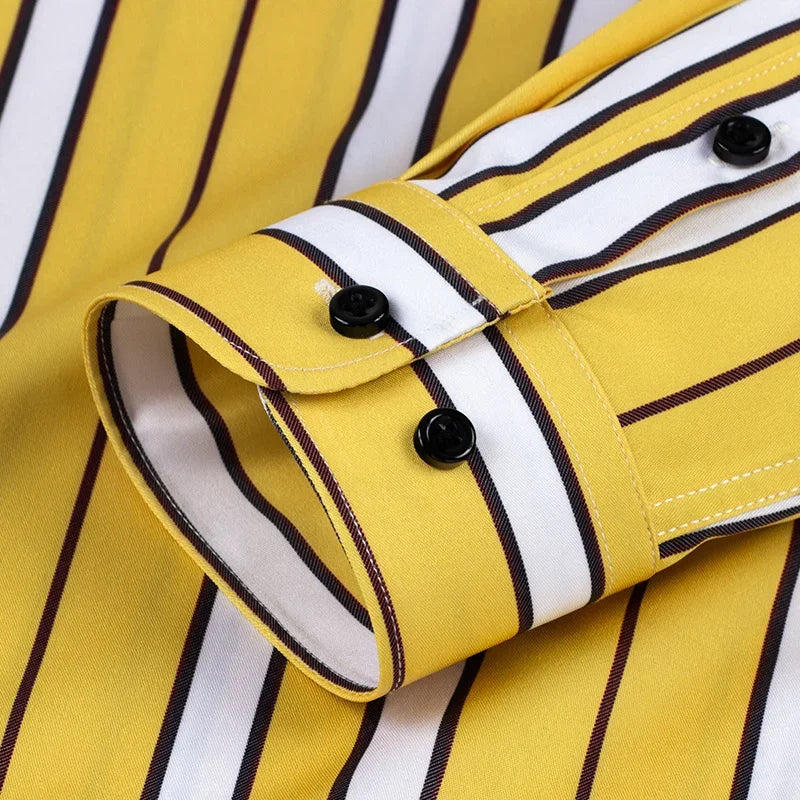 Jasper Men's Shirt | Soft Cotton Blend, Striped Design 8