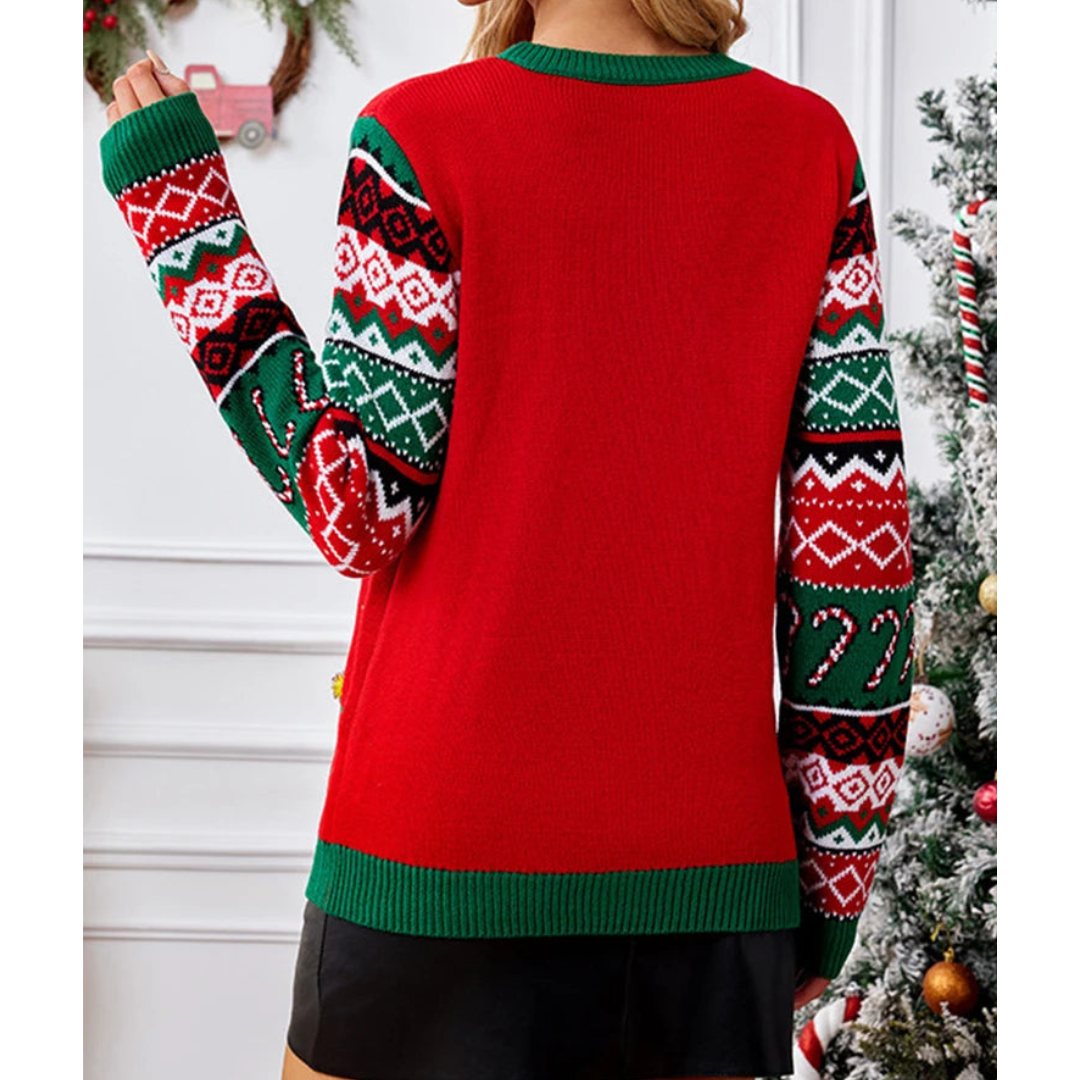 Kira Women's Christmas Sweater | Unique Cat Design, Comfortable Fit