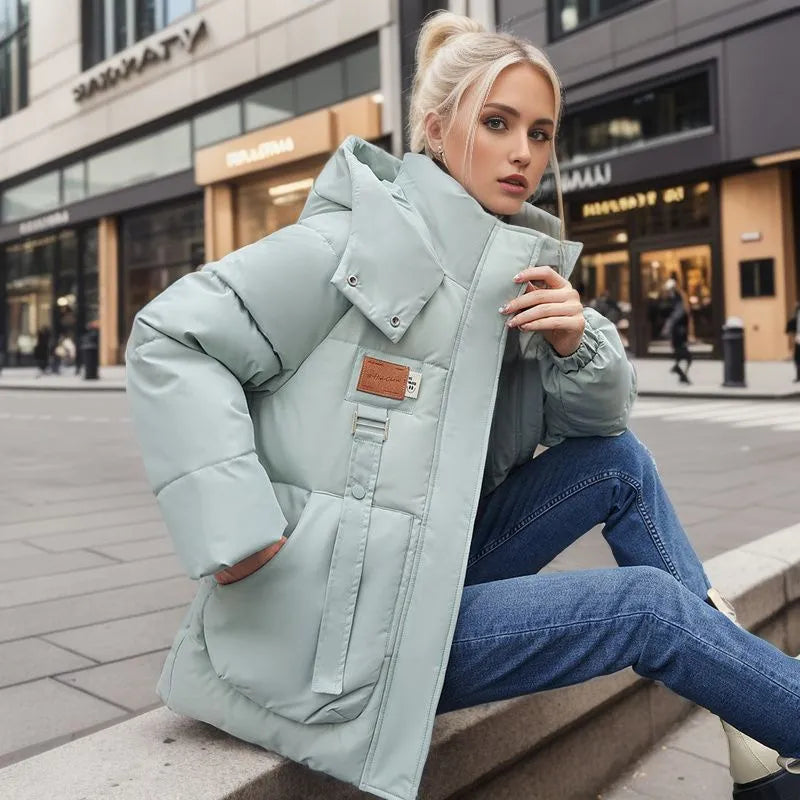 Lina Women's Down Jacket | Warm Lining, Long Winter Down Coat