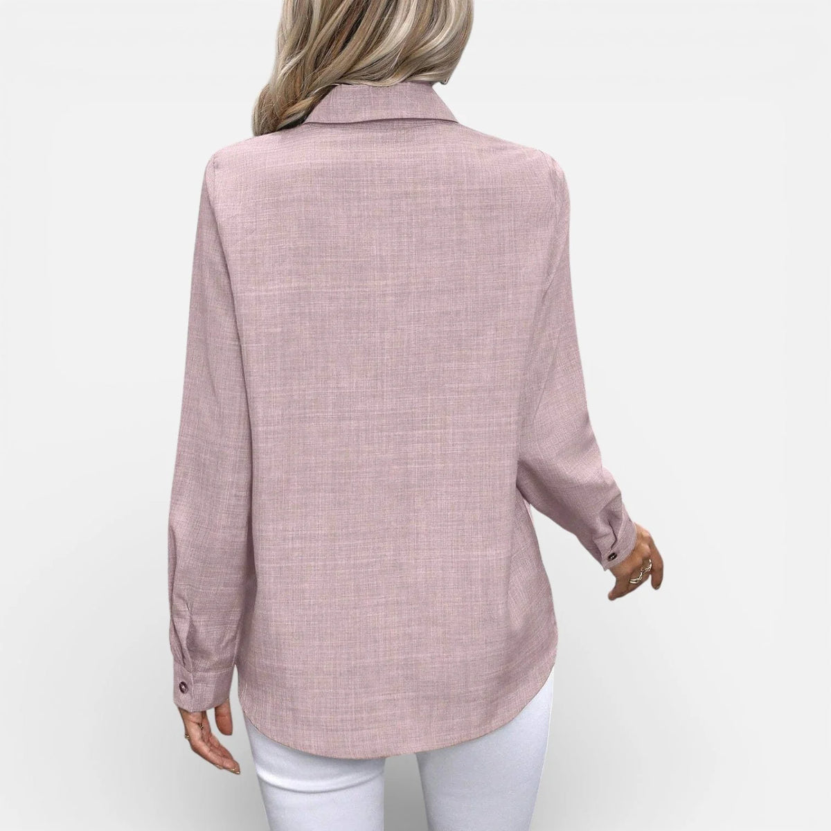 Liora Women's Button-Up Shirt | Relaxed Fit, Classic Collar 7