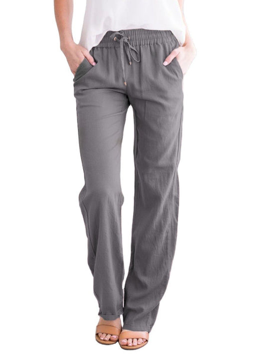 Luna Women's Leisure Trousers | Cotton-Linen Blend, Light and Airy 1