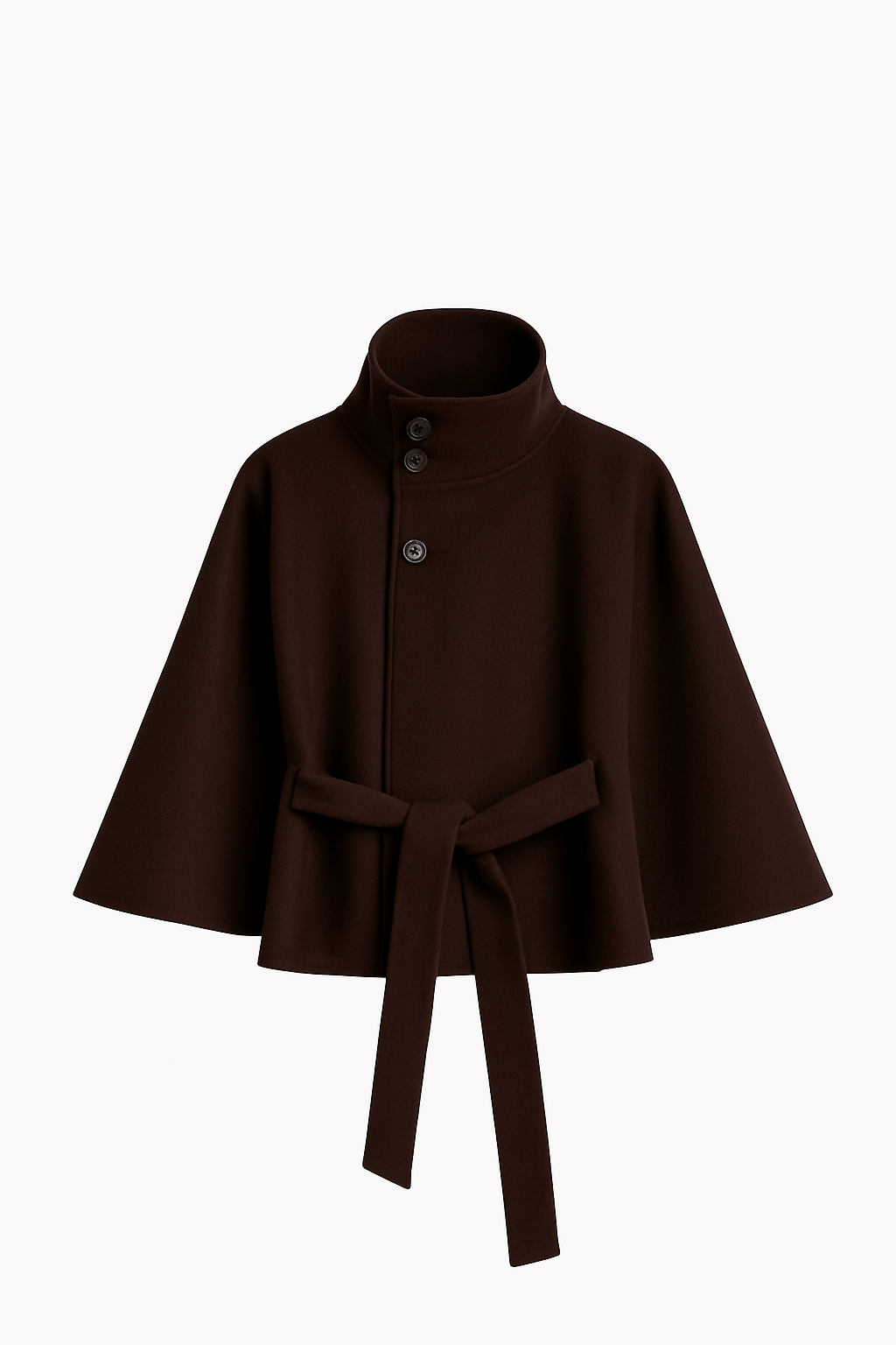 Maya Ladies Cape Jacket | Luxe Wool Blend, Elegant Design