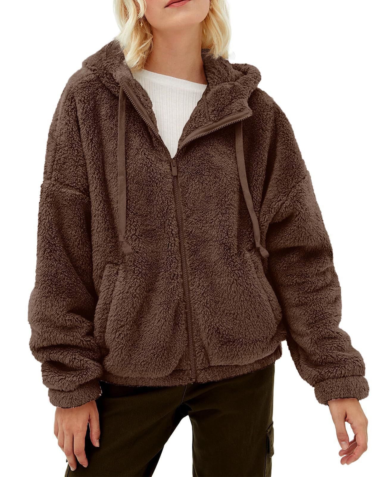 Mira Women's Fleece Jacket | Comfortable Hood, Warm and Practical
