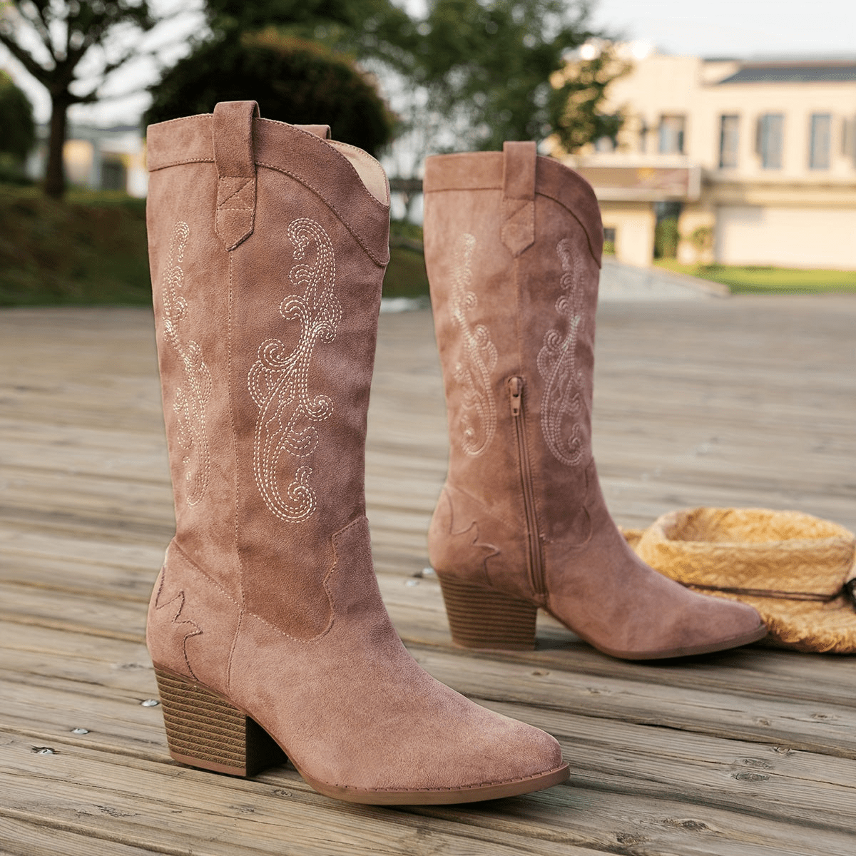 Nenna Women's Boots Black | Cowboy Heel, Stylish Design