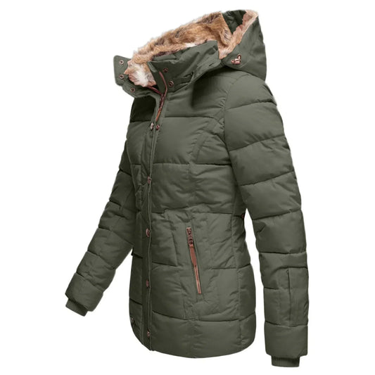 Nora Ladies Winter Coat | Long Cut, With Hood