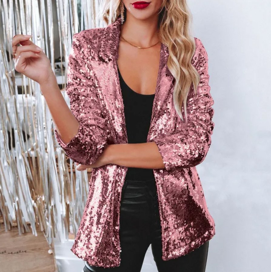 Glamour Sequin Blazer for Women | Lightweight and Elegant