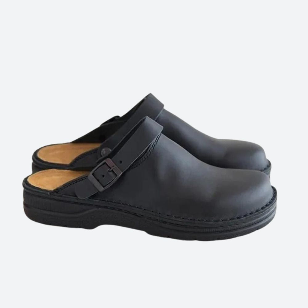 ELIAS | Orthopedic Leather Slippers for Men