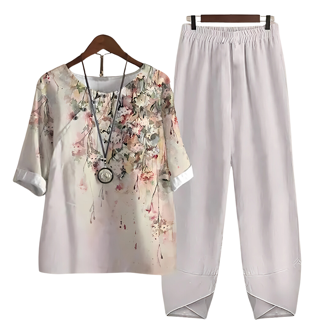 Rhea Shirt and Pants Suit | High-Quality Fabric, Timeless Elegance