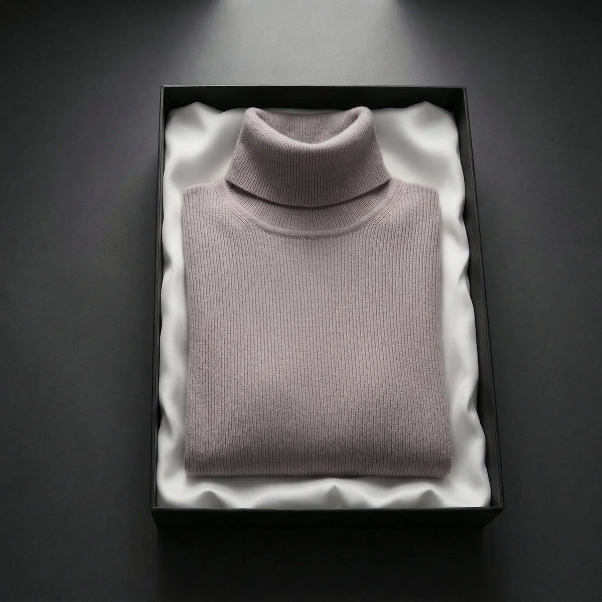 Rina Women's Ribbed Turtleneck Sweater | Fine Knit, Folded Collar 4