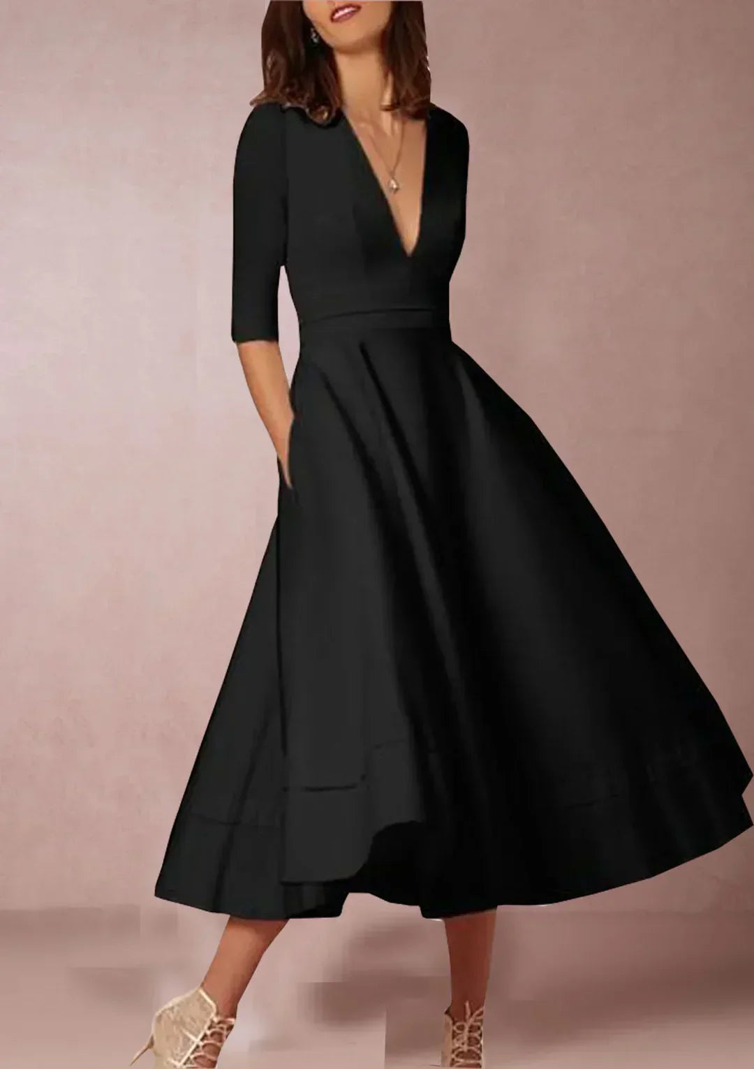 ANNECY | Elegant A-line Dress with Luxurious Appeal