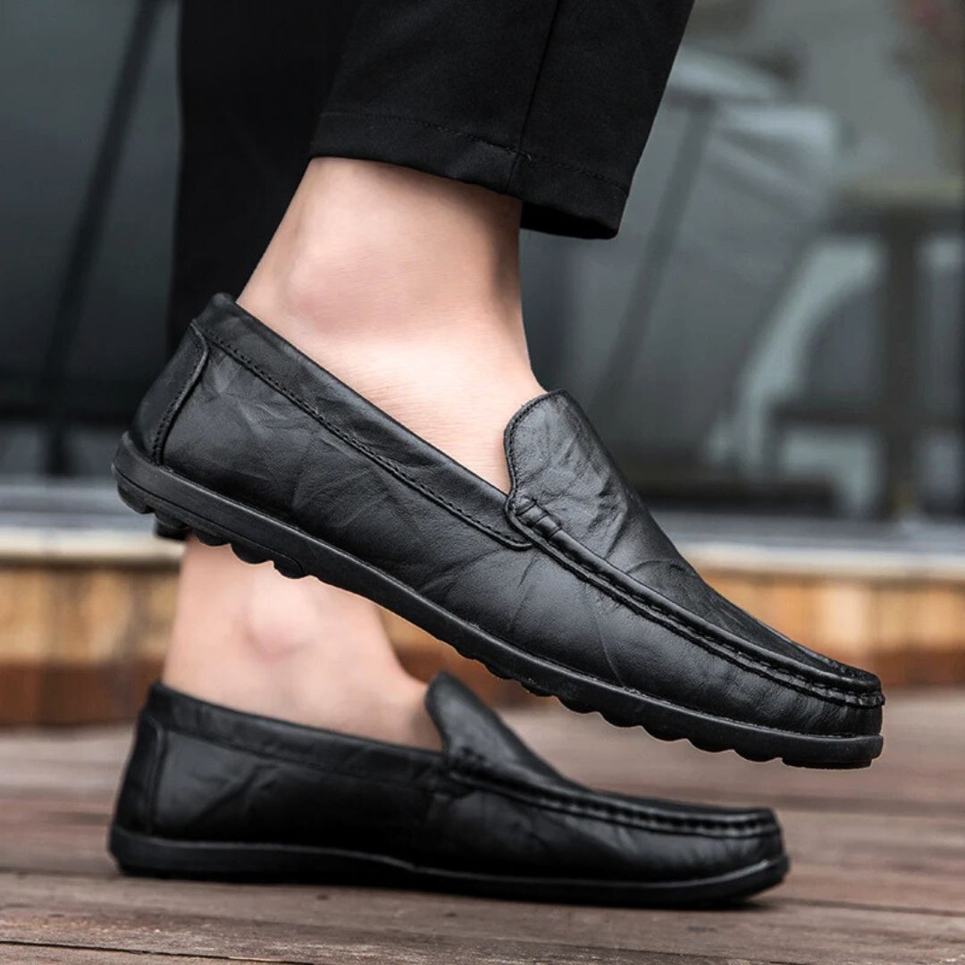 Sierra Men's Loafers Black | Comfortable Fit, Casual and Formal