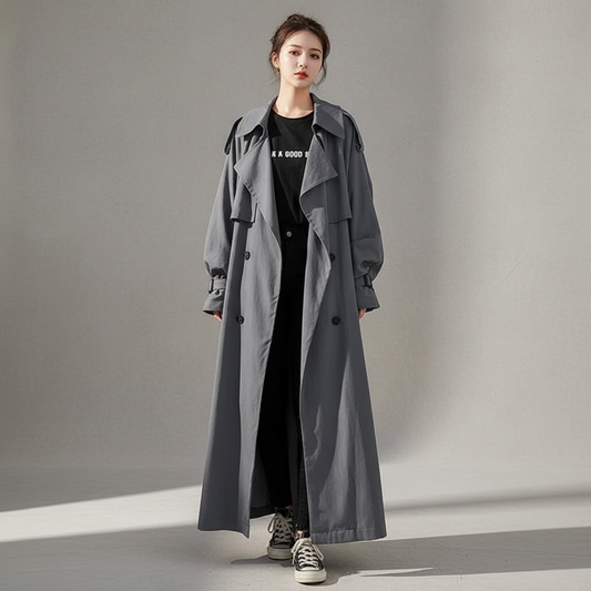 Sierra Women's Trench Coat | Oversized Fit, High-Quality Fabric 1