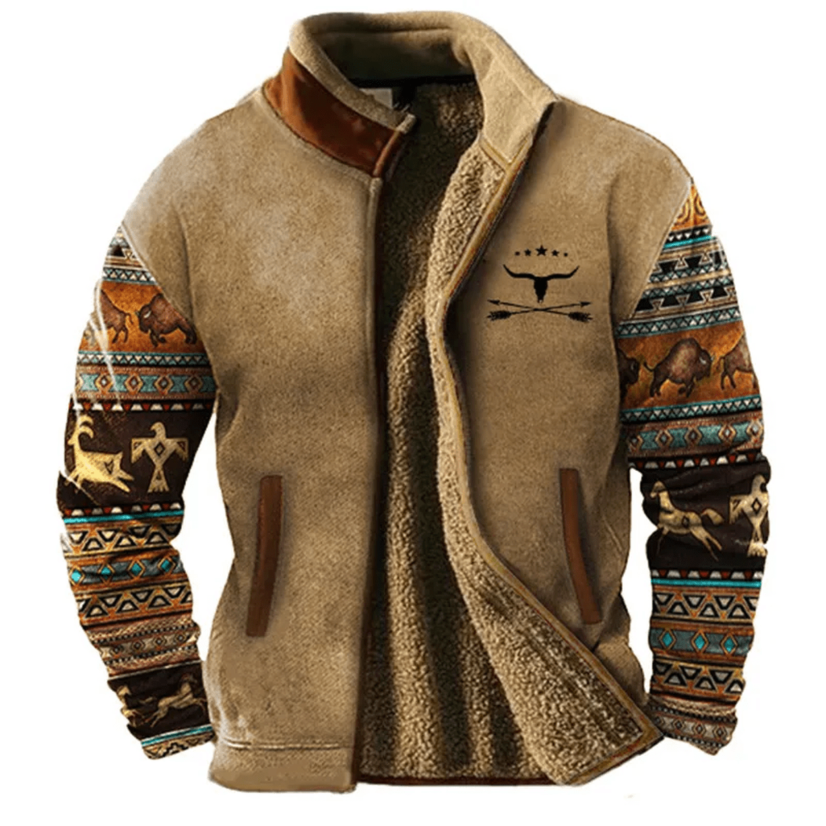 Sima Heren Zipjack | Soft Polyester Cotton Blend, Relaxed Fit