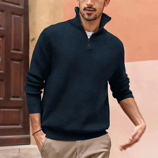 Sleek Men's Half Zip Sweater | Soft Fabric, Modern Style 1