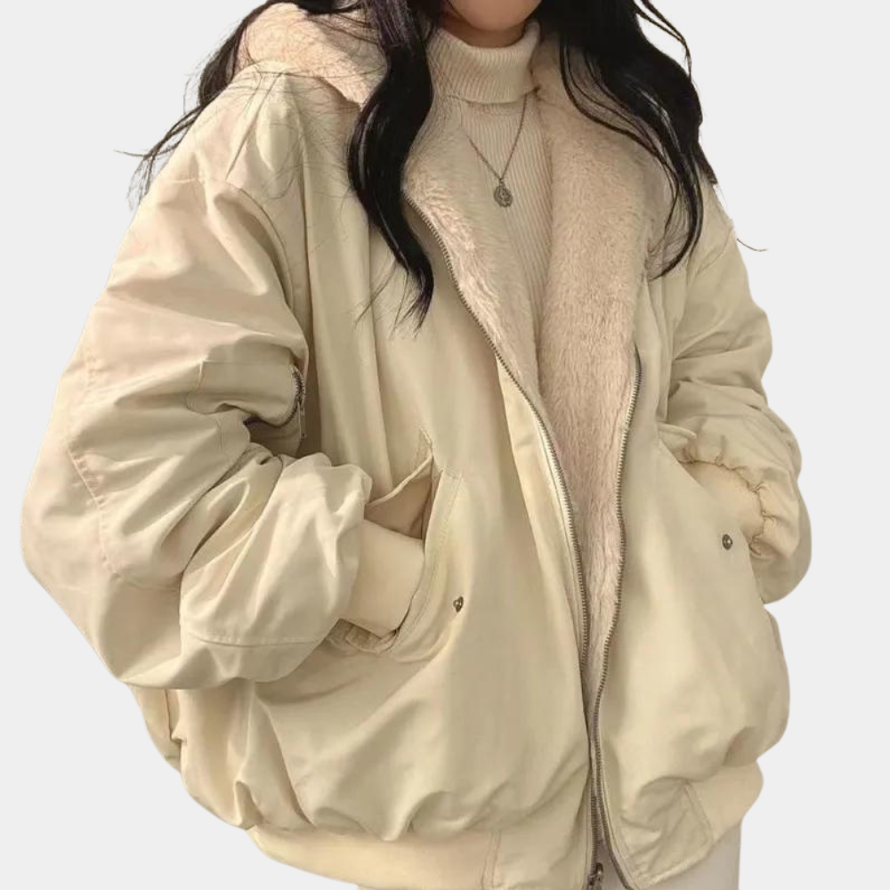 Sophie Women's Winter Jacket | Lined Interior, Trendy Short Cut