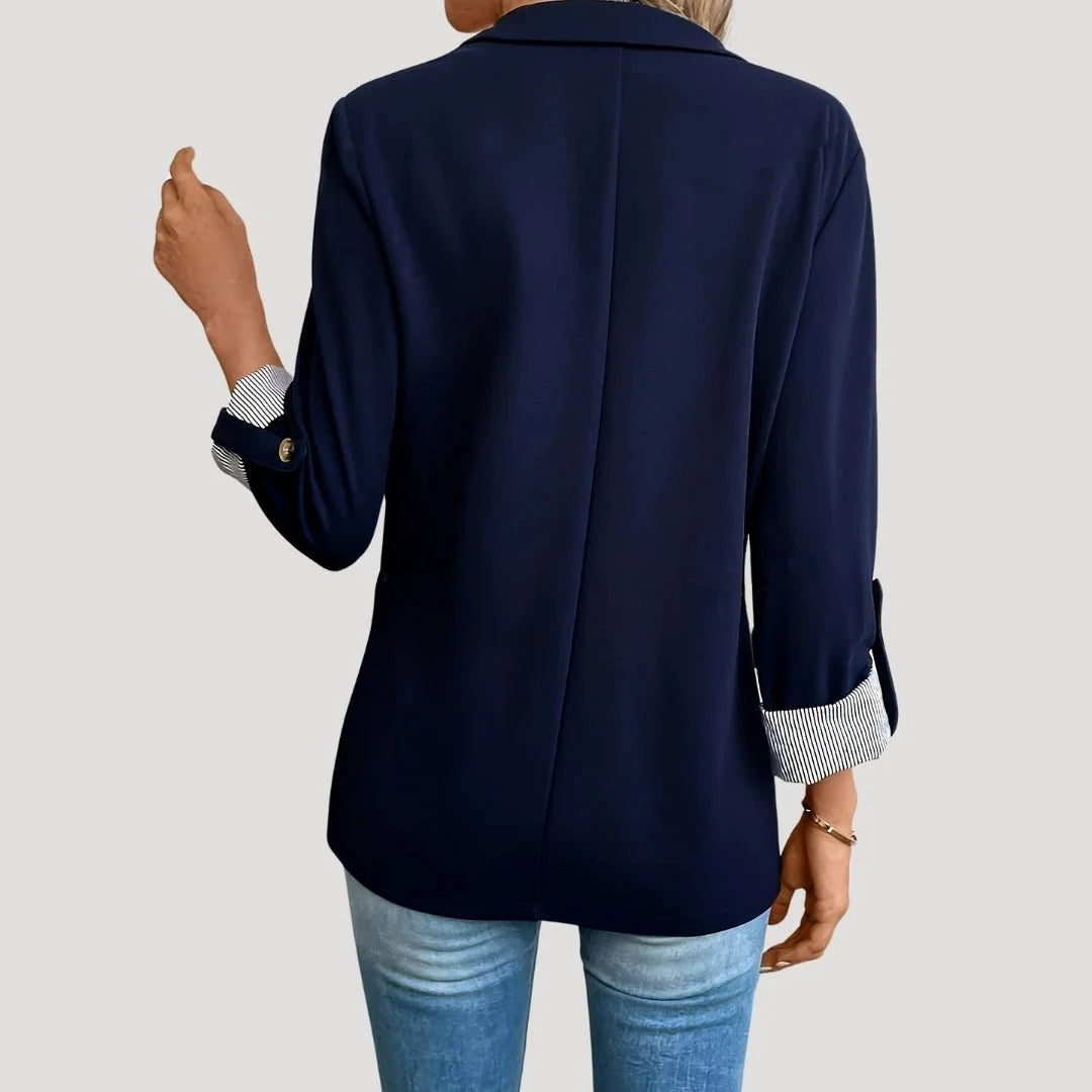 Soren Women's Tailored Blazer | Single-Breasted, Roll-Up Sleeves 5