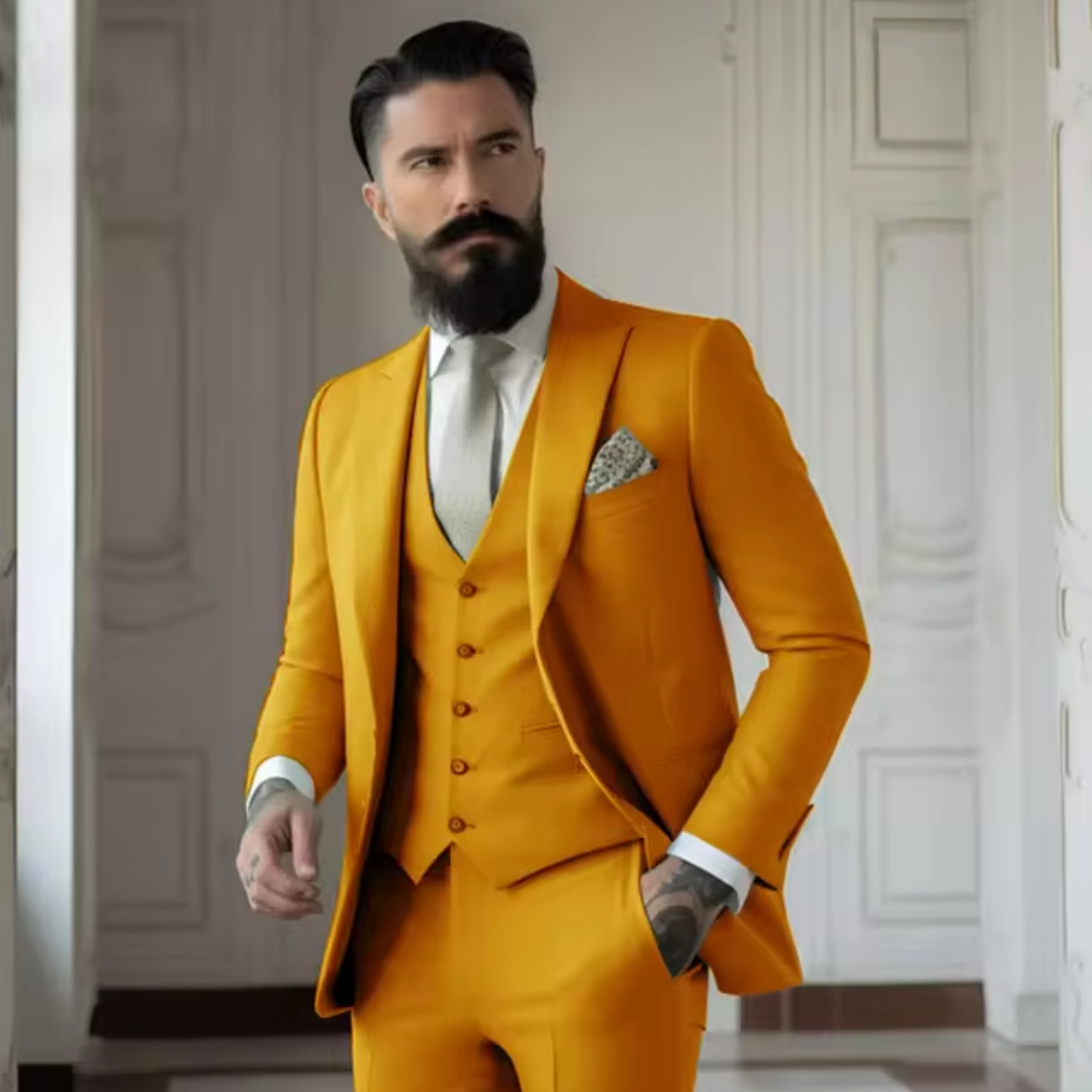 Sven Three-Piece Men's Wedding Guest Suit | Sage Green, Elegant