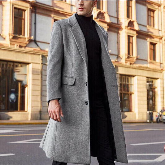 Tobias Men's Overcoat | Warm Wool Blend, Timeless Design 1