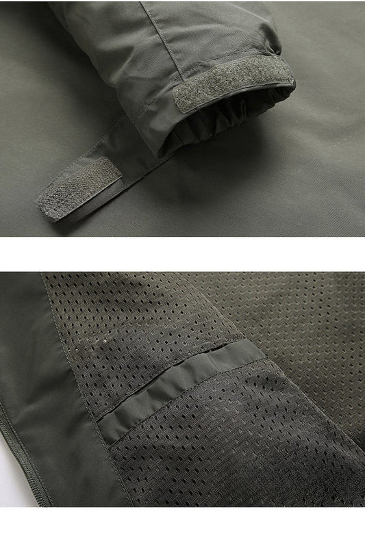 Trek Men's Summer Jacket | Weatherproof Softshell, Multiple Pockets 1