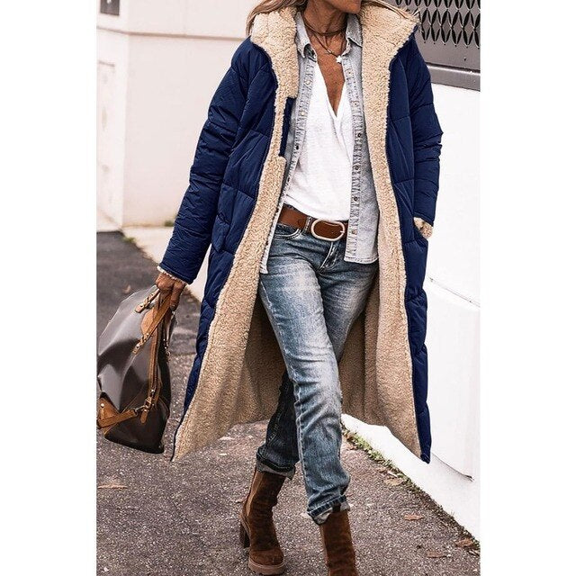 Willa Women's Long Puffer Jacket | Soft Teddy Lining, Stylish Winter Coat 7