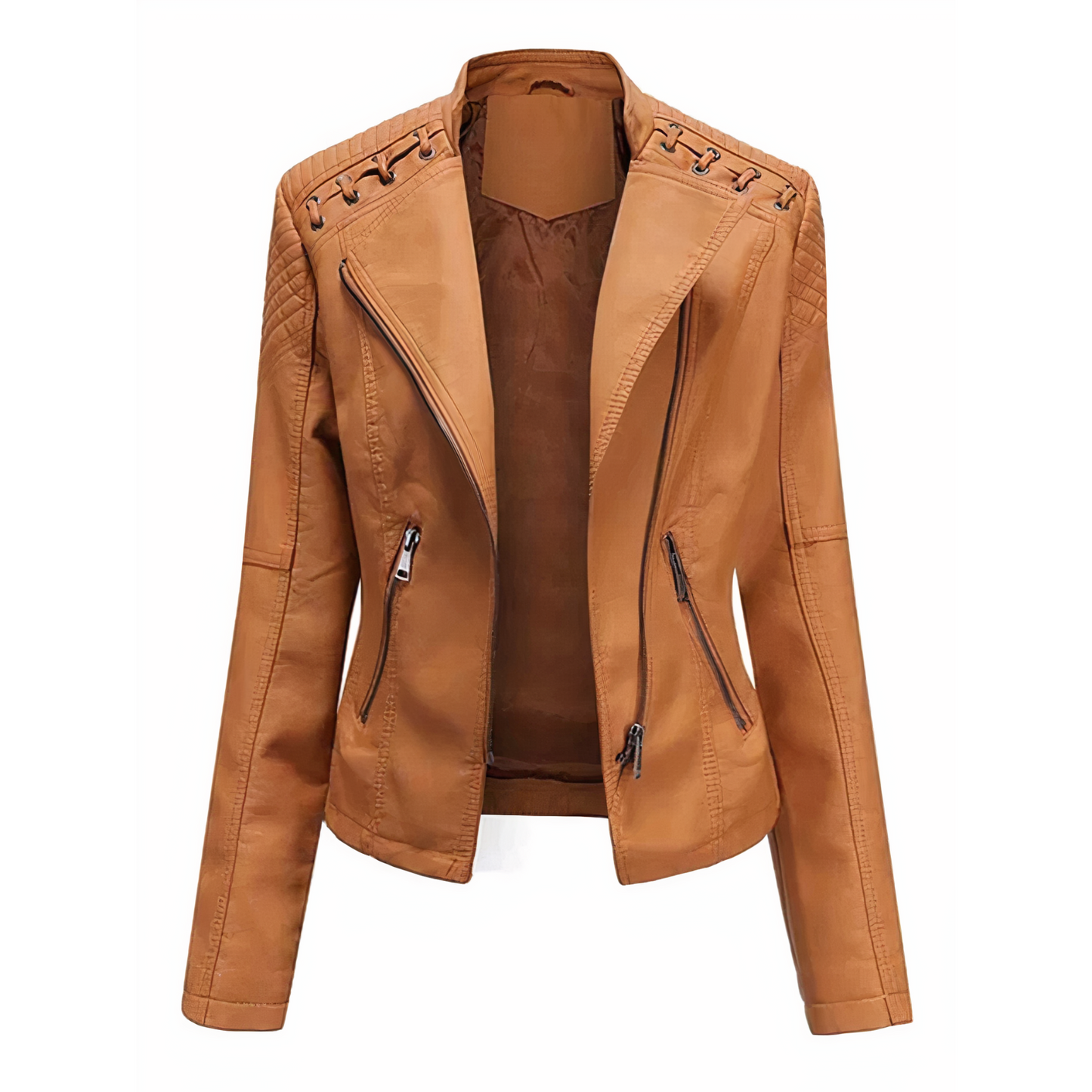 Wolff Women's Jacket | Leather Women's Jacket with PU Leather, Elegant and Comfortable
