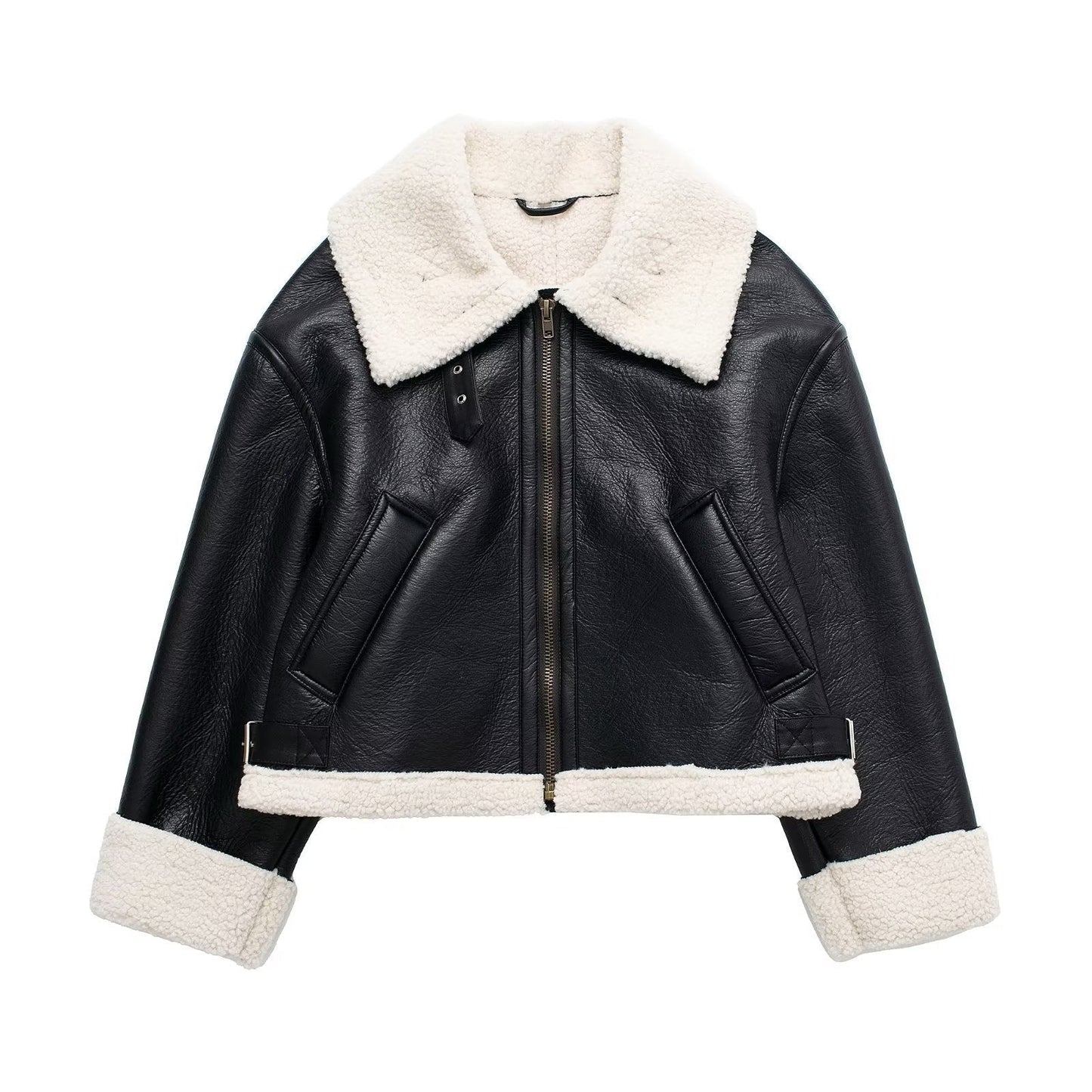 Wolff Women's Jacket | Reversible Leather Design with Faux Fur, Autumn/Winter