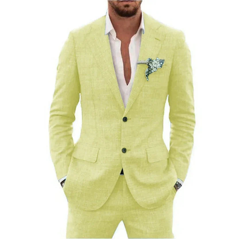 Summer Men's Suit | Lightweight and Breathable, Perfect for Weddings
