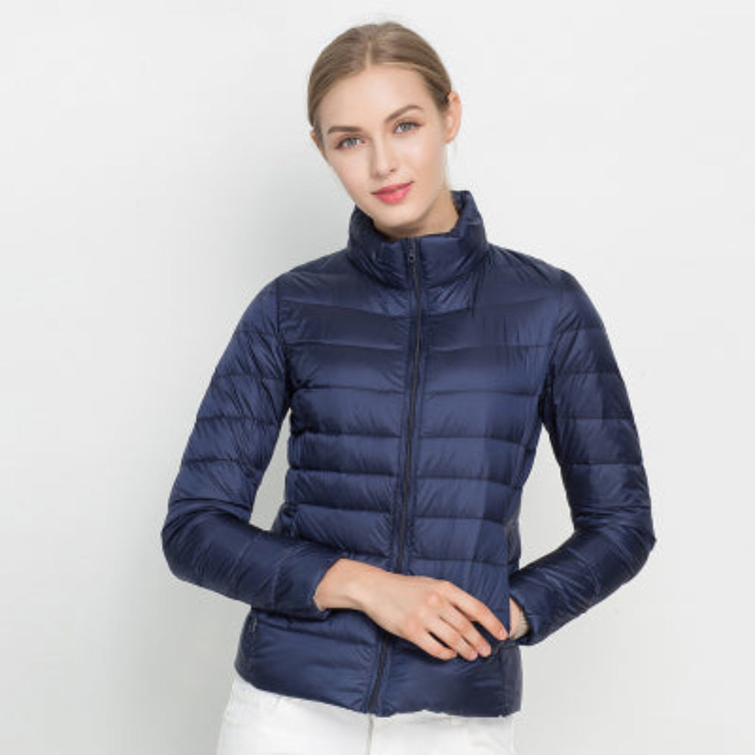 Women's Padded Jacket with Long Sleeves – Warm & Stylish