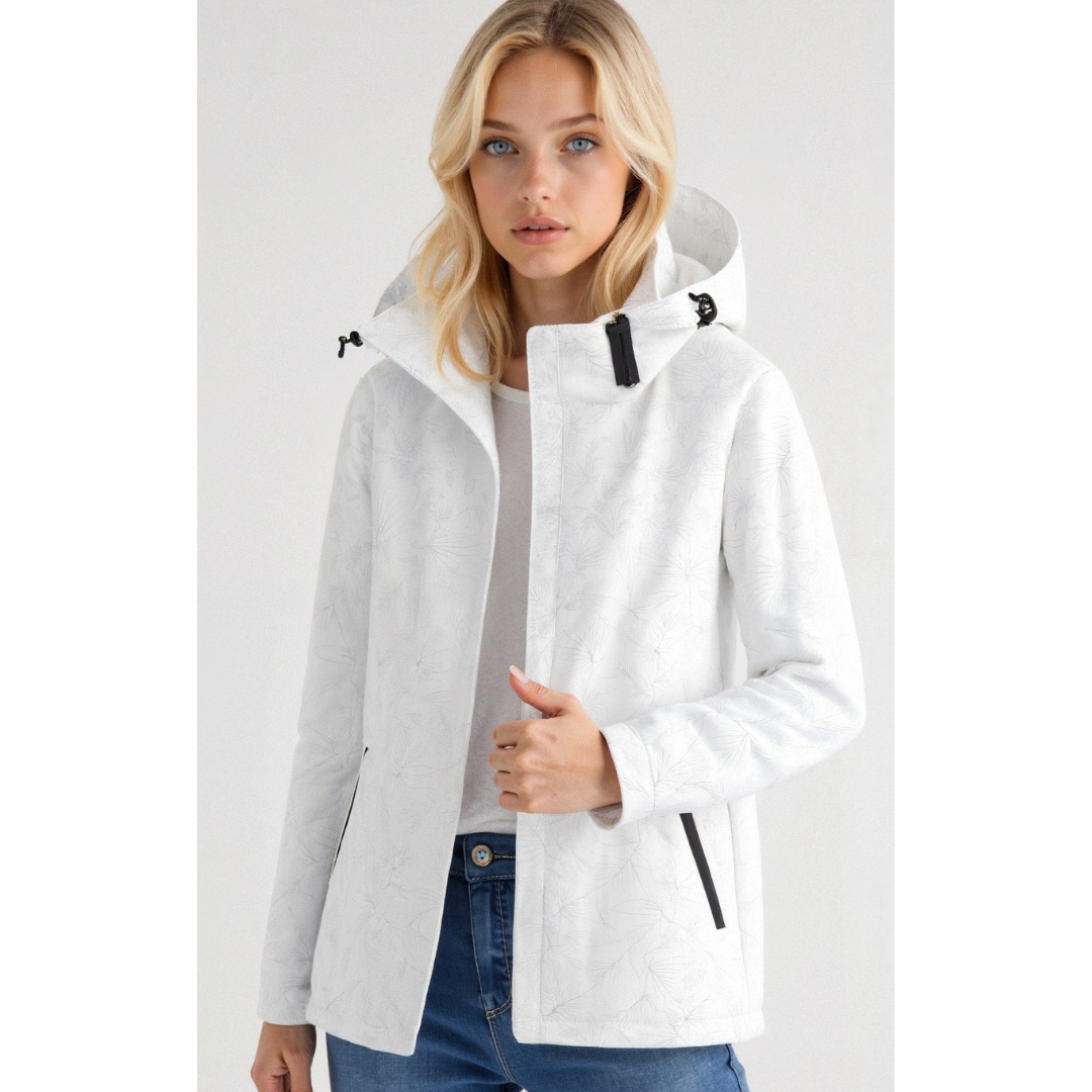 Ladies' Hooded Windbreaker with Zipper – Light & Sporty