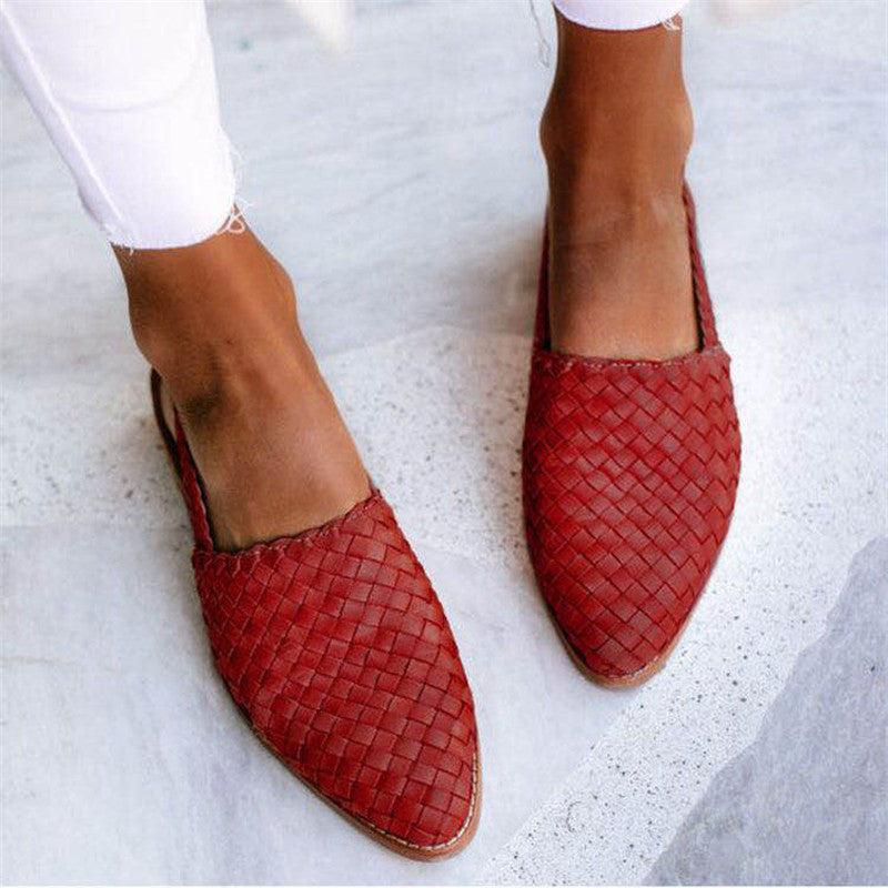 NAZAN | Chic Woven Slingback Ballerina