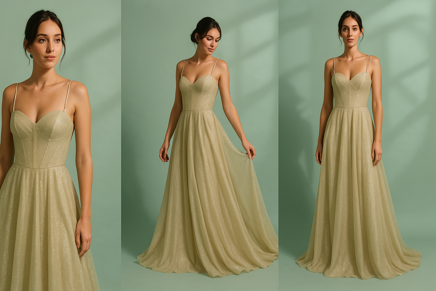 ALYSÉE | Satin Evening Dress with Open Back