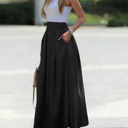 ALYONA | Airy Pleated Skirt with High Waist