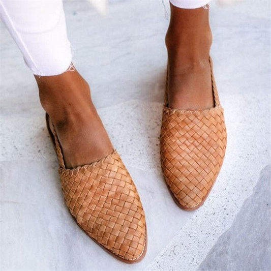 NAZAN | Chic Woven Slingback Ballerina