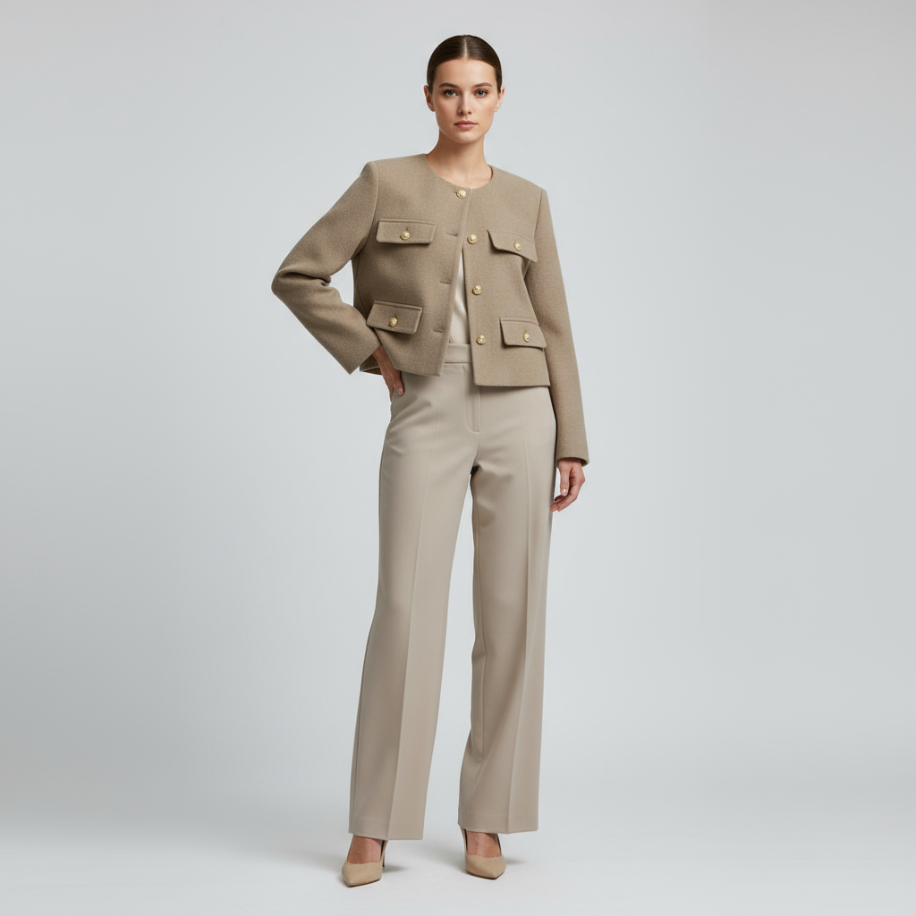 Women's Long Sleeve Vintage Jacket | Button Down