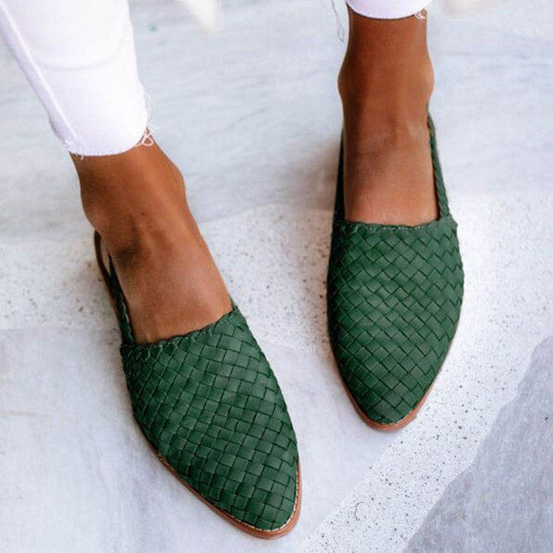 NAZAN | Chic Woven Slingback Ballerina