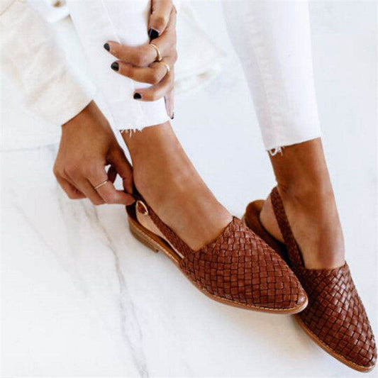 NAZAN | Chic Woven Slingback Ballerina