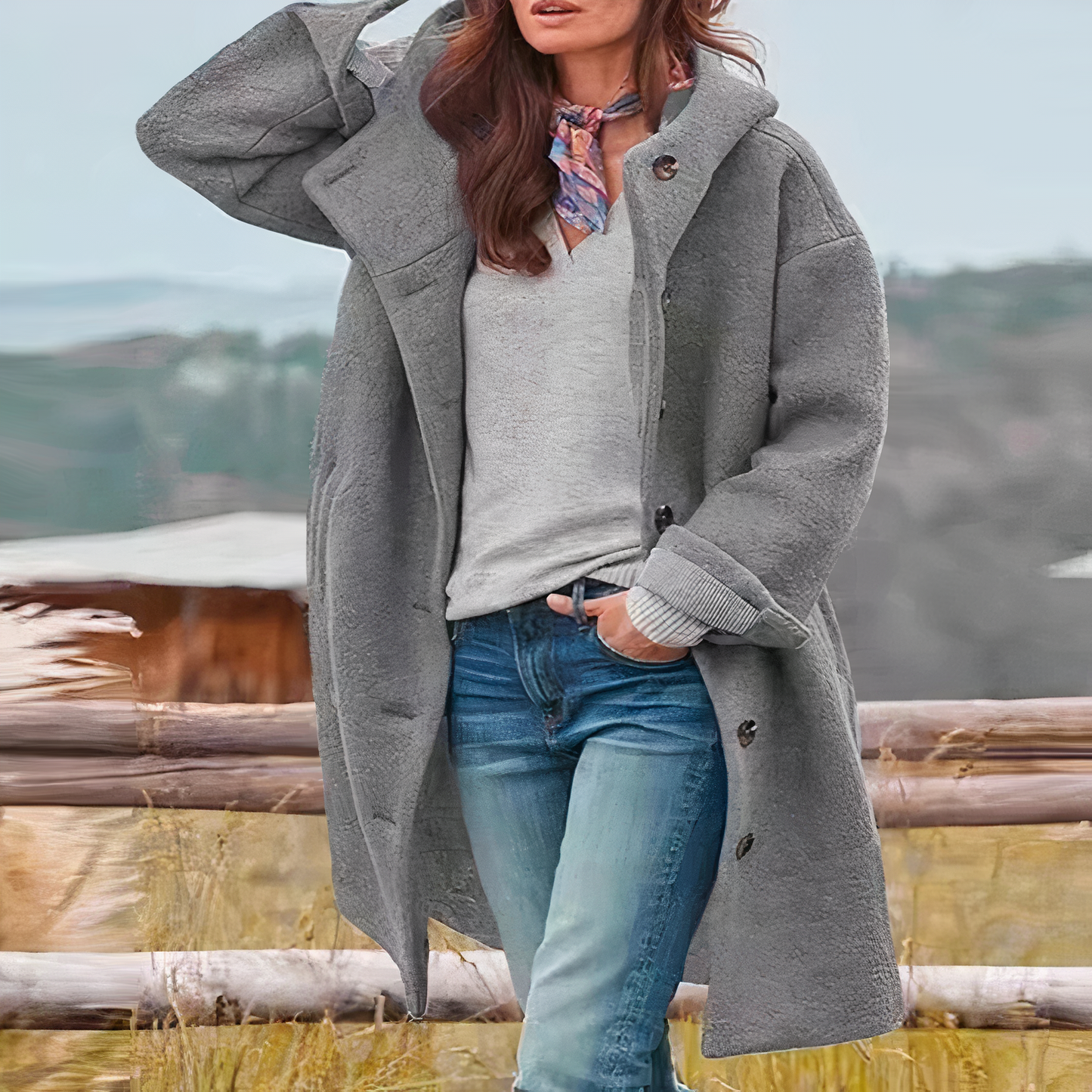 Stylish Woolen Women's Coat | Elegant Overcoat for Every Season