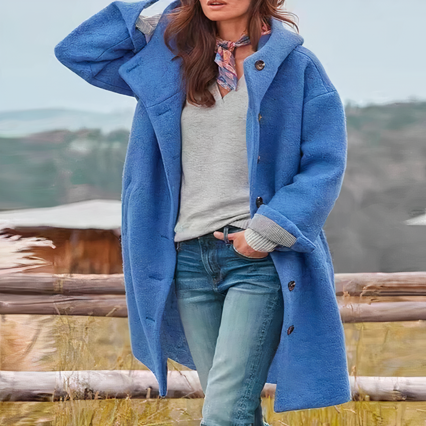 Stylish Woolen Women's Coat | Elegant Overcoat for Every Season