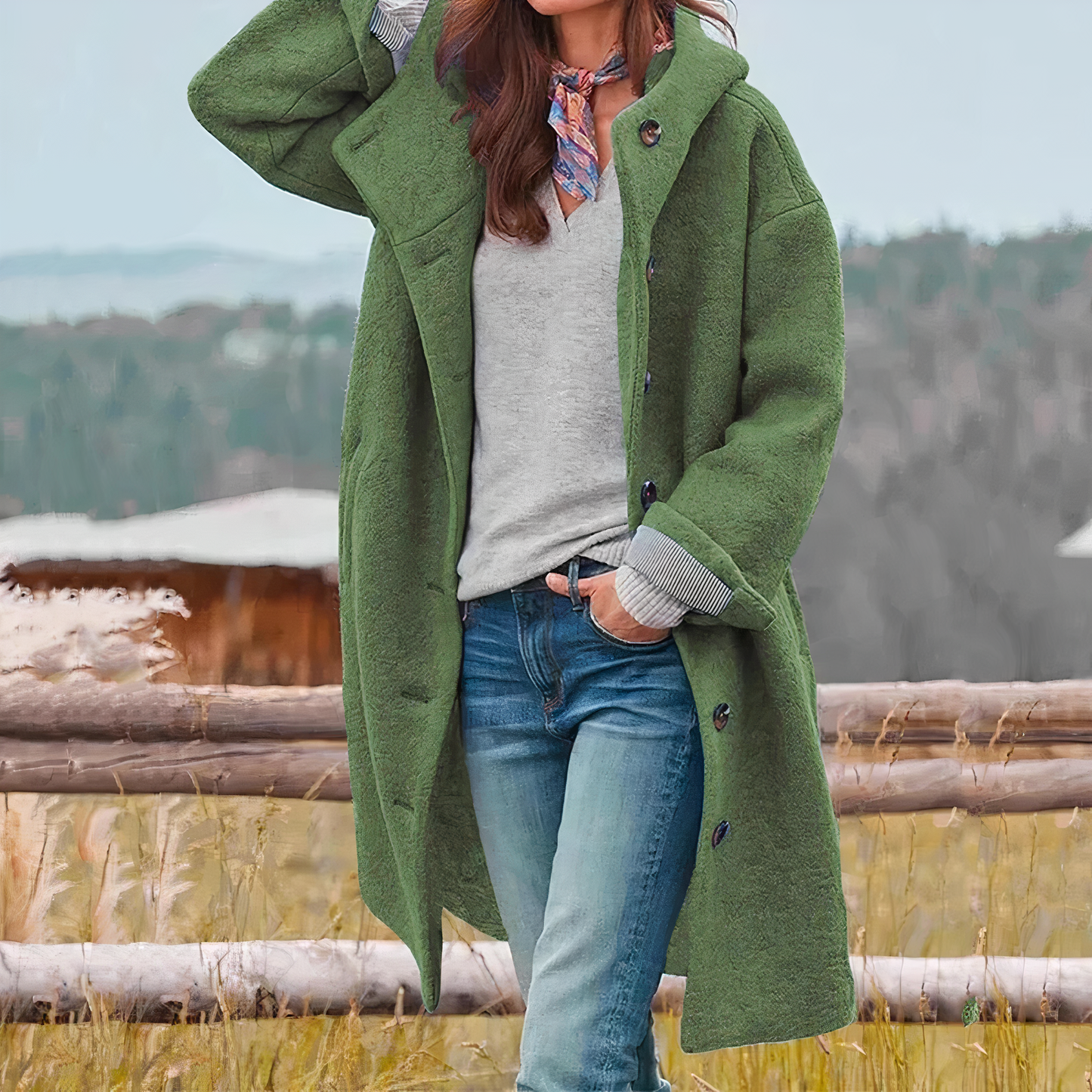 Stylish Woolen Women's Coat | Elegant Overcoat for Every Season
